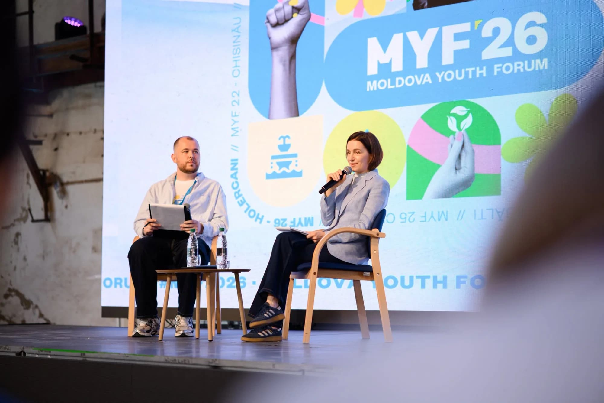 Maia Sandu, discuții cu tinerii la Moldova Youth Forum: Reziliența nu e un concept abstract, ci capacitatea noastră de a face față unor situații complicate