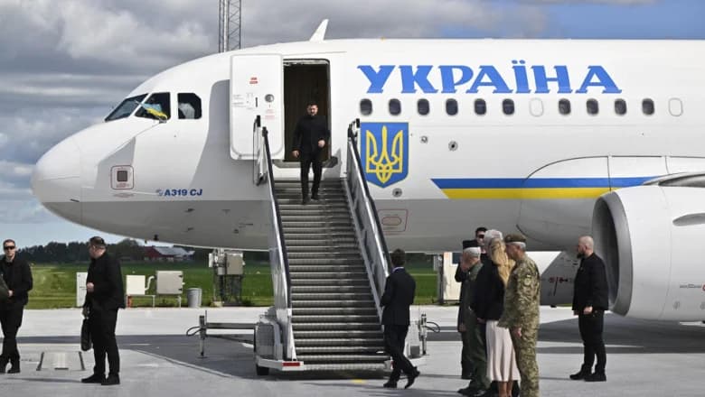 Zelenski dezvăluie că dronele ruseşti au atacat R. Moldova de două ori în timp ce el se afla în tranzit. „Avionul meu se afla acolo”