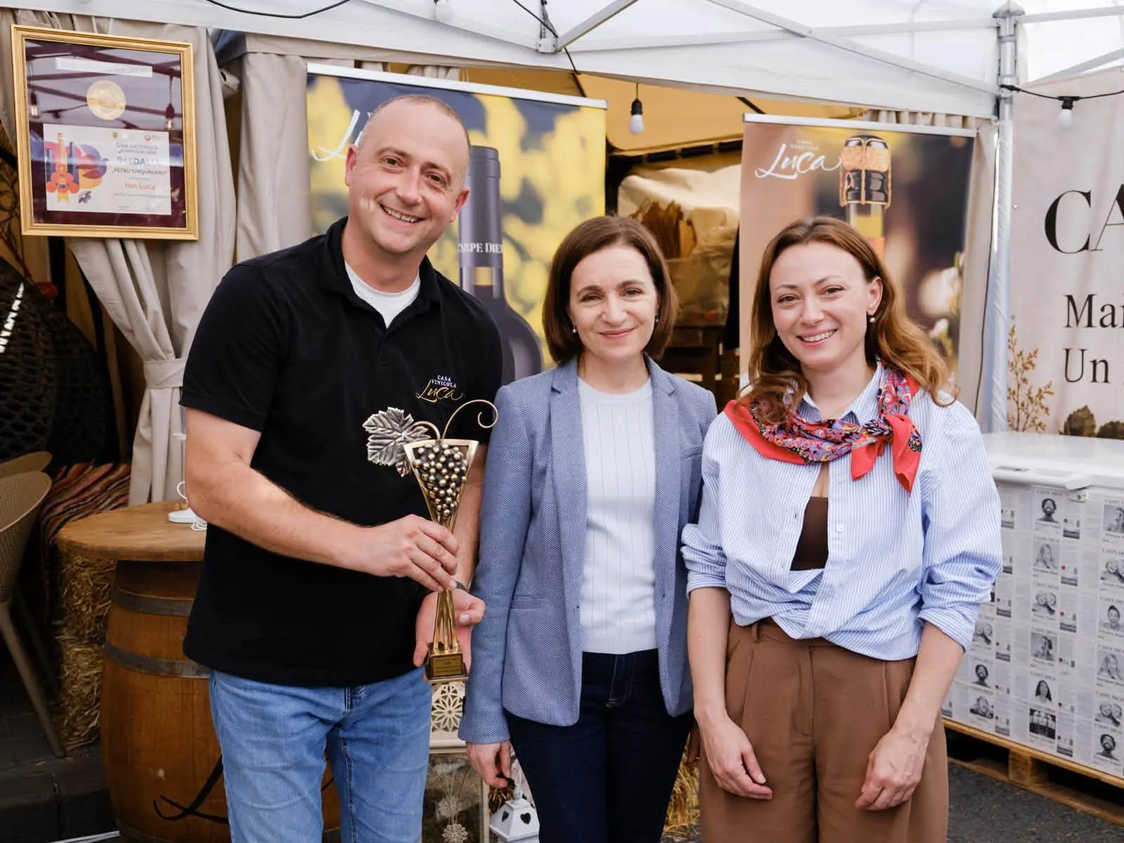 FOTO // Maia Sandu, de Ziua Vinului: Cu fiecare an, vinul Moldovei devine mai bun și ajunge mai departe în lume