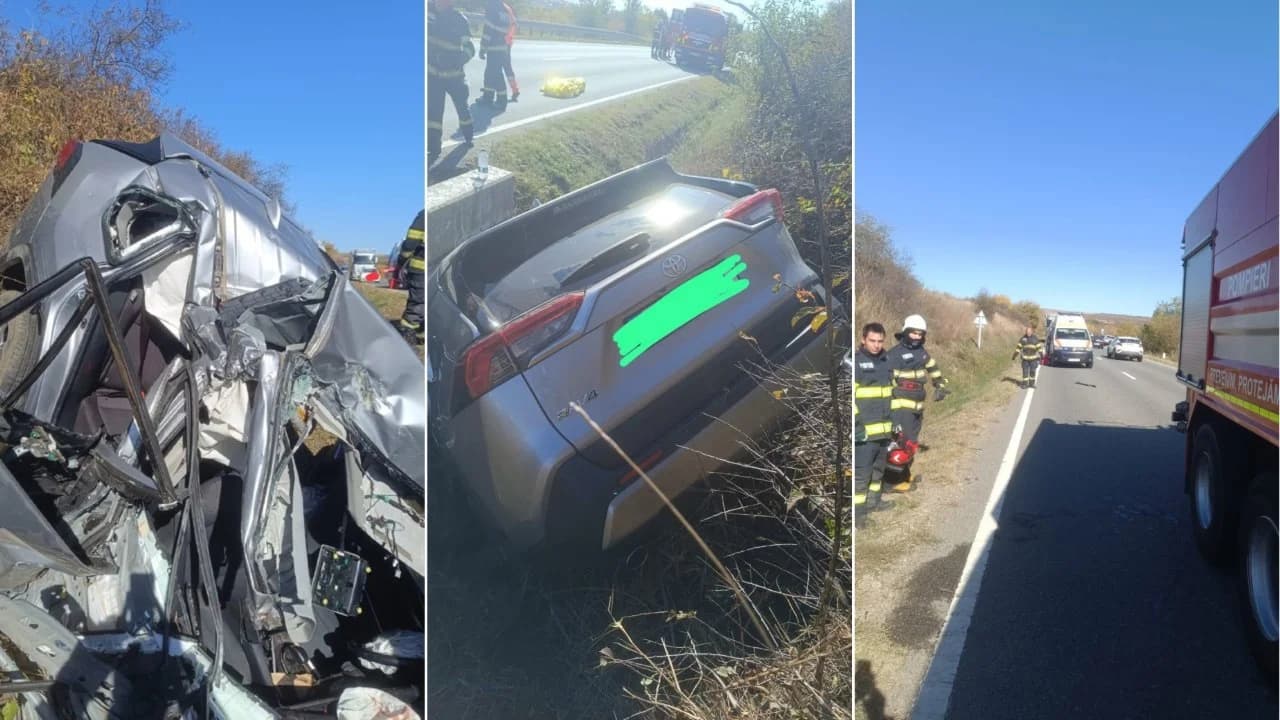 Delegația R. Moldova, implicată într-un accident rutier în județul Vaslui. O femeie a murit, iar printre răniți este și soția ministrului Culturii